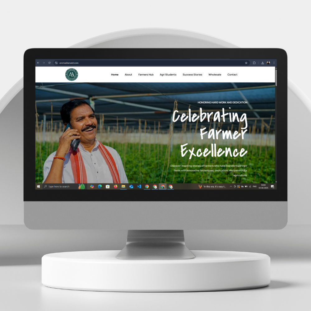 Website Design for Aroma Harvest